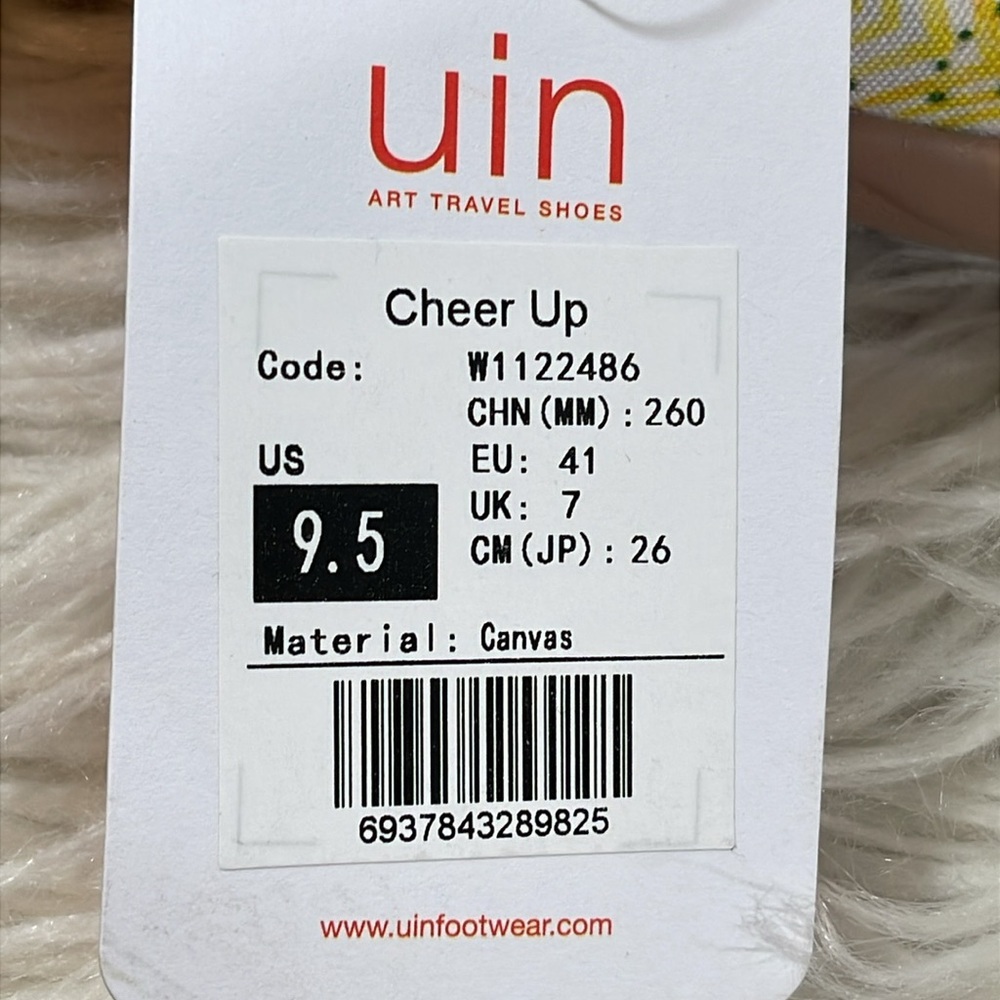 UIN CHEER UP SLIPPER Cat Print Colorful Lightweight Slip On Size 9.5 NEW - Picture 13 of 16